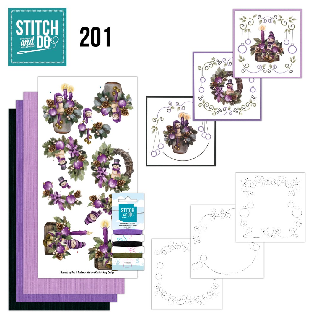 Stitch and Do 201 - Amy Design - Purple Christmas Stitch and Do 201 - Amy Design - Purple Christmas