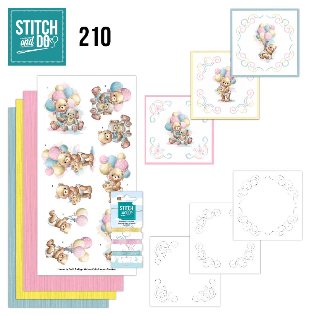 Stitch and Do 210 - Yvonne Creations - Baby Bear Stitch and Do 210 - Yvonne Creations - Baby Bear