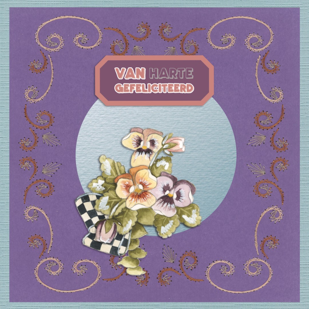 Stitch and Do on Colour 26 - Precious Marieke - Painted Pansies