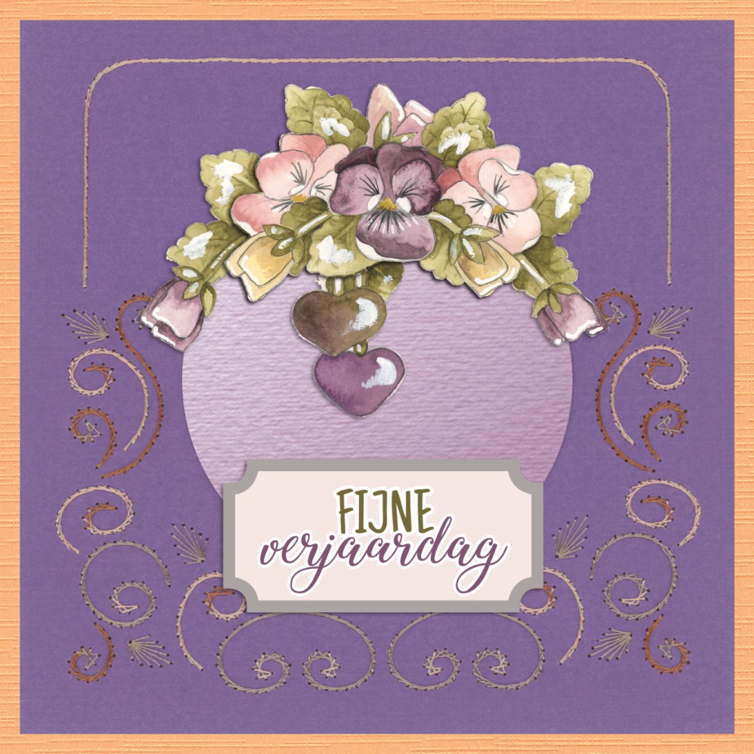 Stitch and Do on Colour 26 - Precious Marieke - Painted Pansies