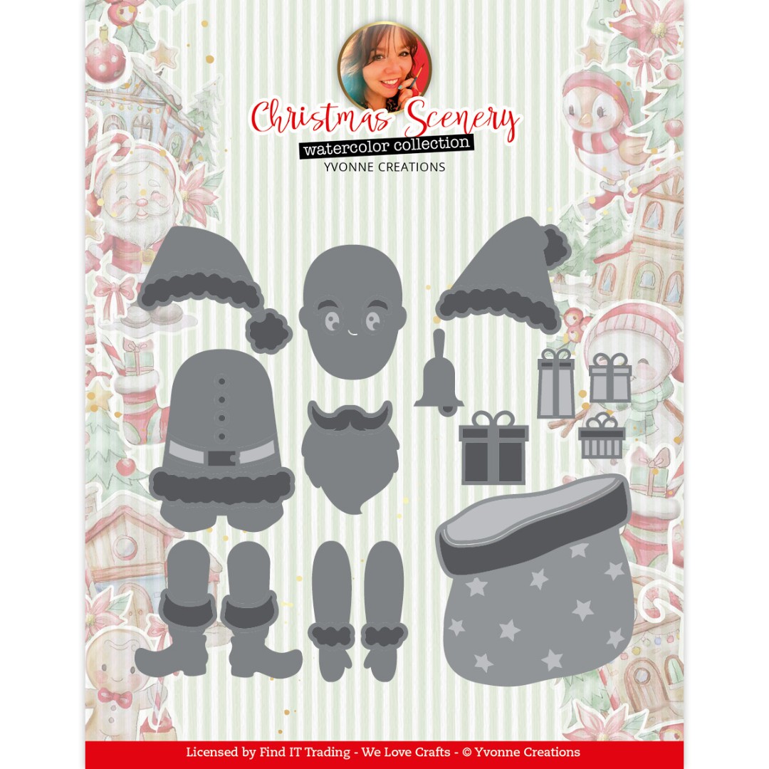 Dies - Yvonne Creations Christmas Scenery - Santa Claus Dies - Yvonne Creations Christmas Scenery - Santa Claus