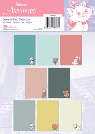 Aristocats - Coloured Card A4 Pack