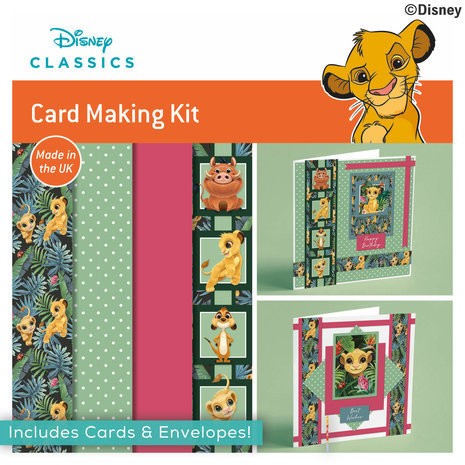 The Lion King - 6x6 Card Making Kit - Makes 3 Cards The Lion King - 6x6 Card Making Kit - Makes 3 Cards