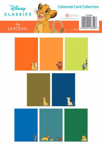 The Lion King - Coloured Card A4 Pack