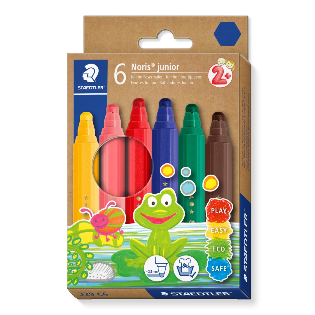 Noris junior viltstift - set 6 st Noris junior viltstift - set 6 st