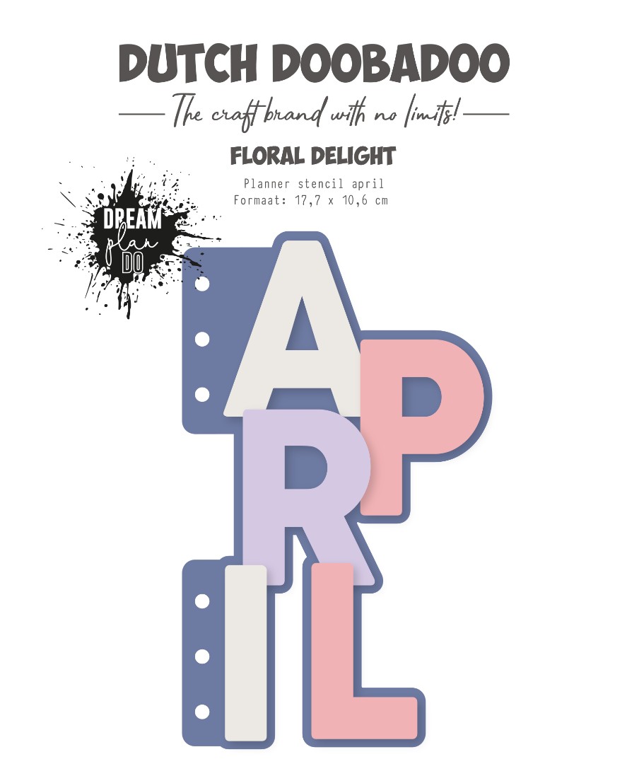 Planner stencil - DDBD - April Planner stencil - DDBD - April