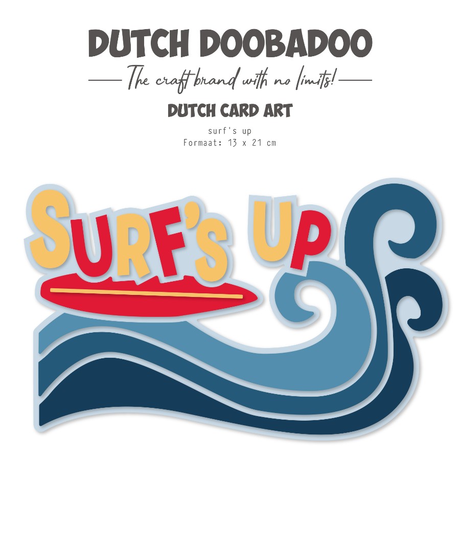 Card Art Stencil - DDBD - Haai Five - Surfs Up Card Art Stencil - DDBD - Haai Five - Surfs Up