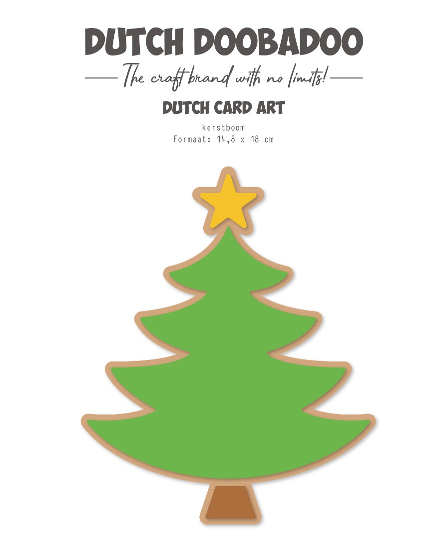 DDBD Card Art Kerstboom A5 DDBD Card Art Kerstboom A5