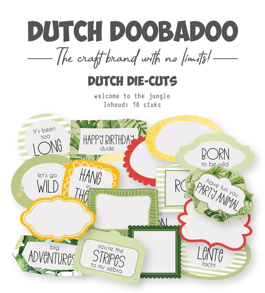 Die-cuts - DDBD - Welcome to the jungle 18 pcs Die-cuts - DDBD - Welcome to the jungle 18 pcs