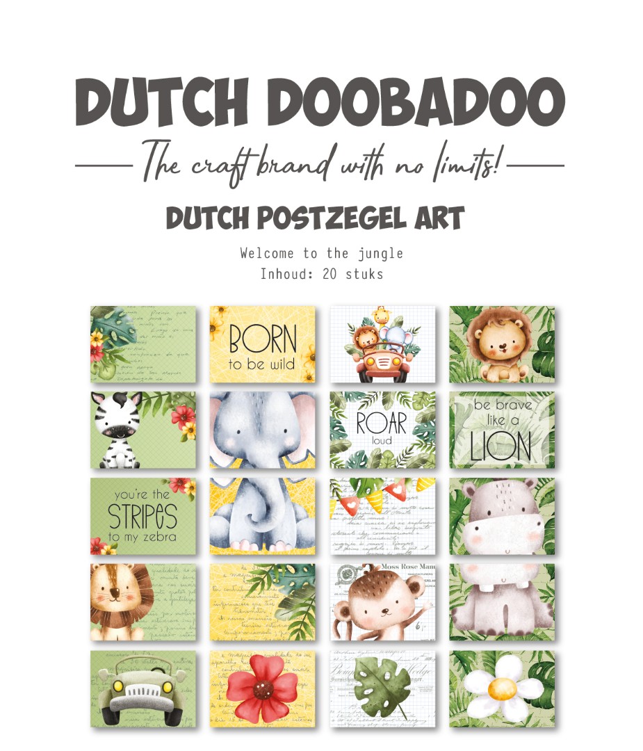 Die-cut sheet - DDBD - Jungle 2x A6 Die-cut sheet - DDBD - Jungle 2x A6