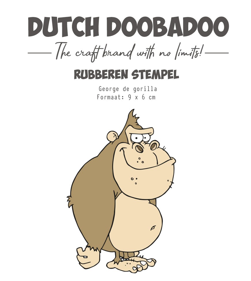Rubber Stamp - DDBD - Welcome to the Jungle - George de Gorilla Rubber Stamp - DDBD - Welcome to the Jungle - George de Gorilla