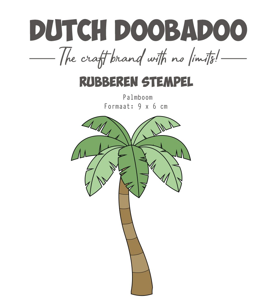Rubber Stamp - DDBD - Welcome to the Jungle - Palmboom Rubber Stamp - DDBD - Welcome to the Jungle - Palmboom