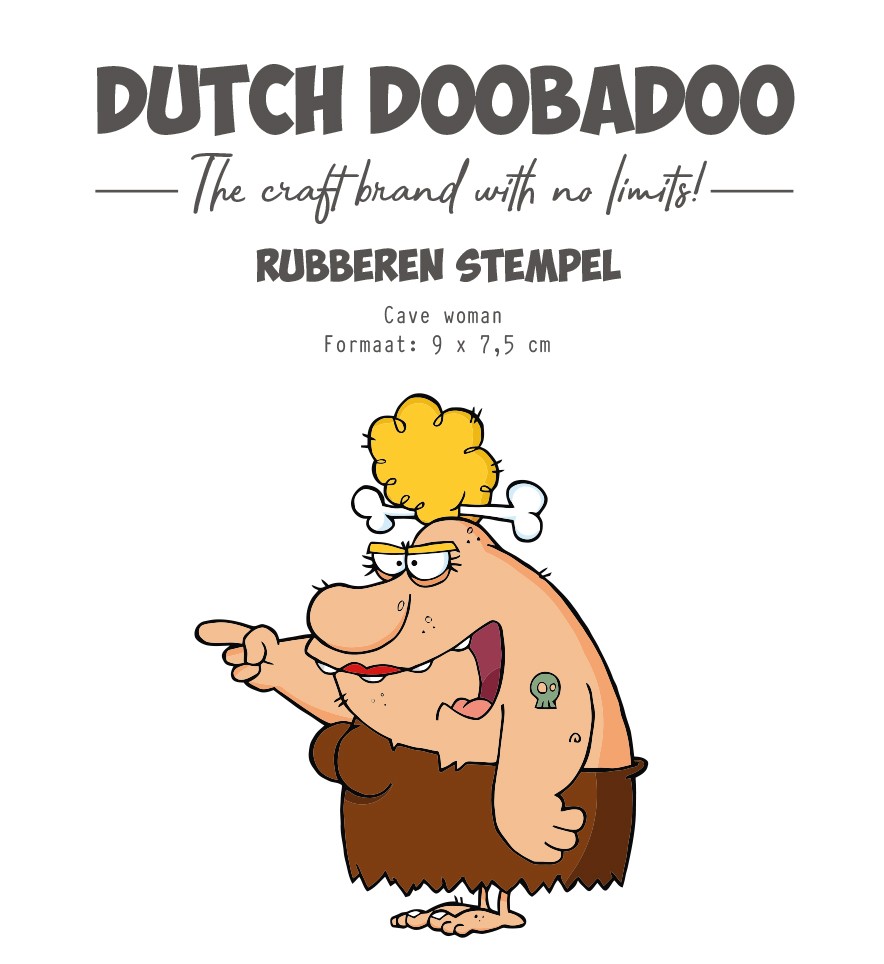 DDBD Rubber stempel Cave woman DDBD Rubber stempel Cave woman
