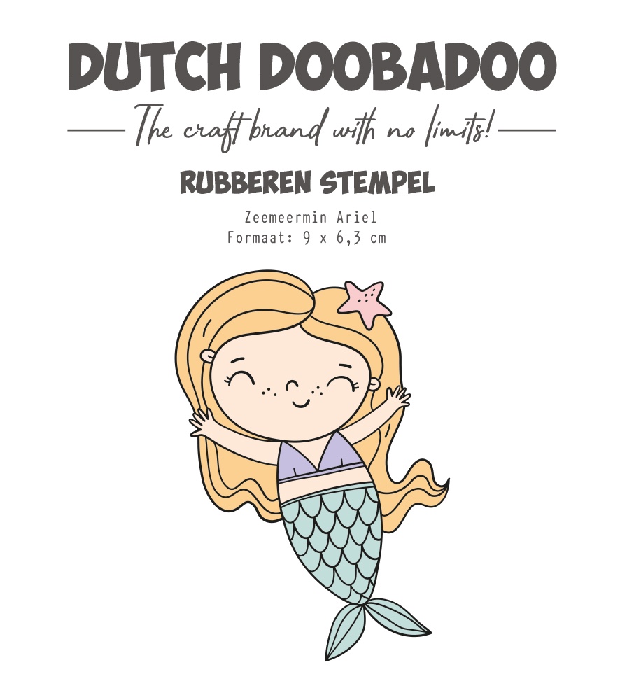 DDBD Rubber stempel Zeemeermin Ariel DDBD Rubber stempel Zeemeermin Ariel