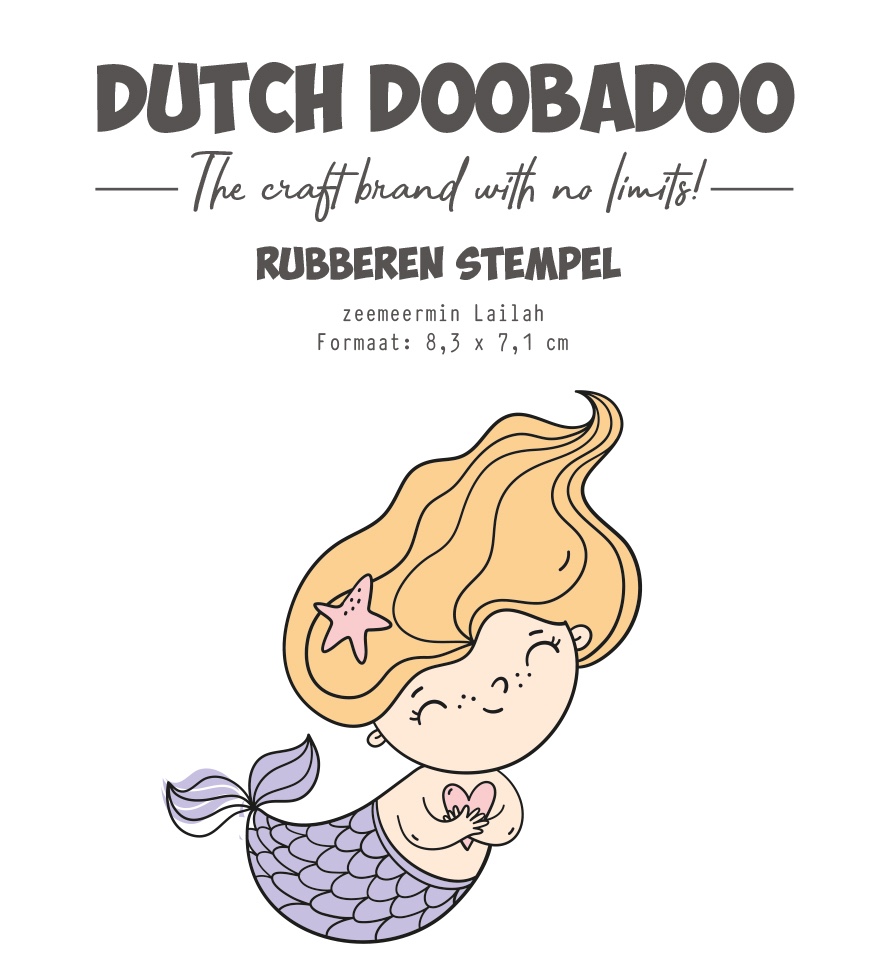 DDBD Rubber stempel Zeemeermin Lailah DDBD Rubber stempel Zeemeermin Lailah