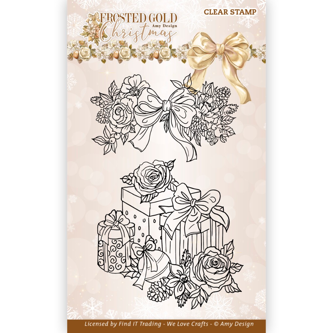 Clear Stamps - Amy Design - Frosted Gold Christmas - Presents Clear Stamps - Amy Design - Frosted Gold Christmas - Presents