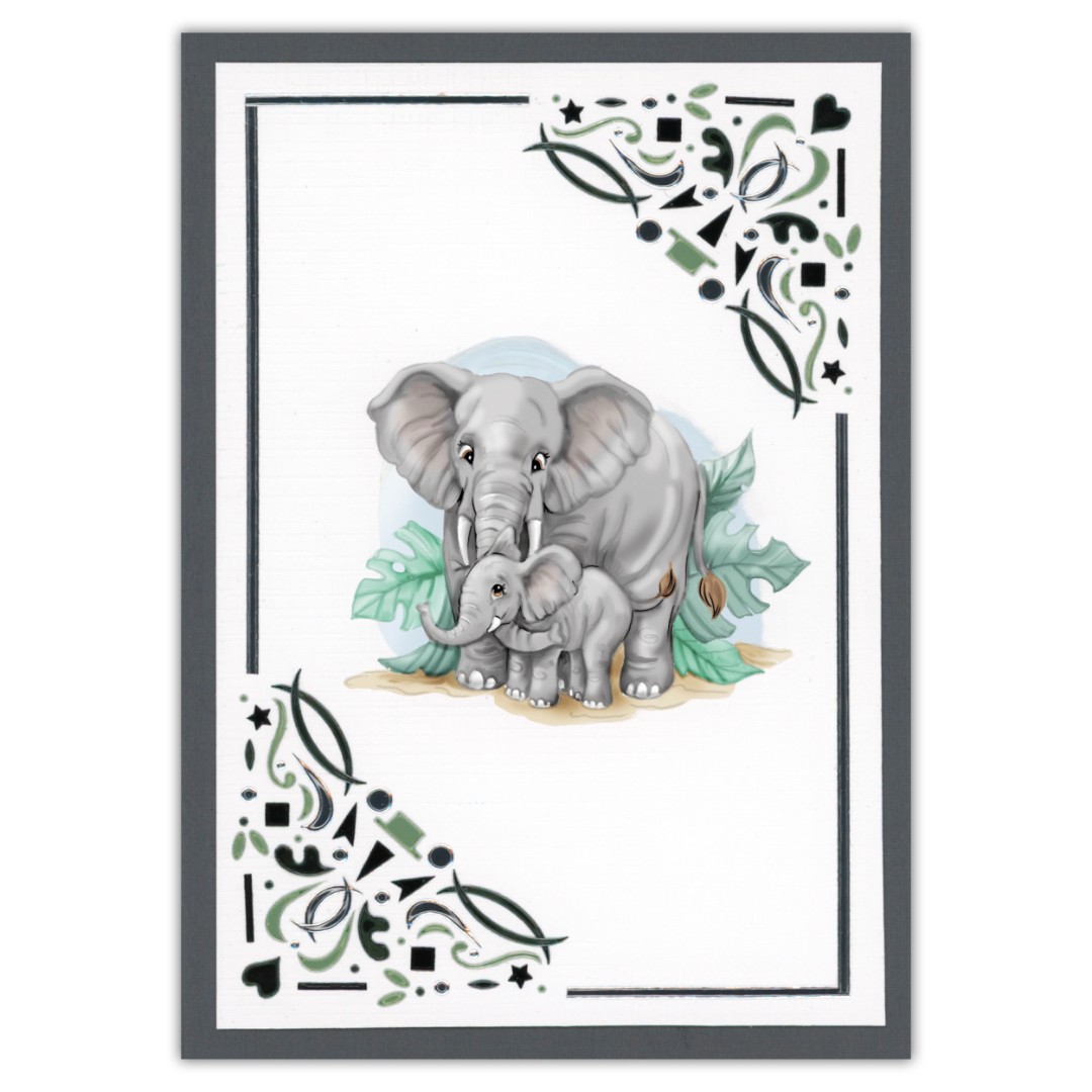 3D Push Out - Yvonne Creations - Young and Wild - Tiger
