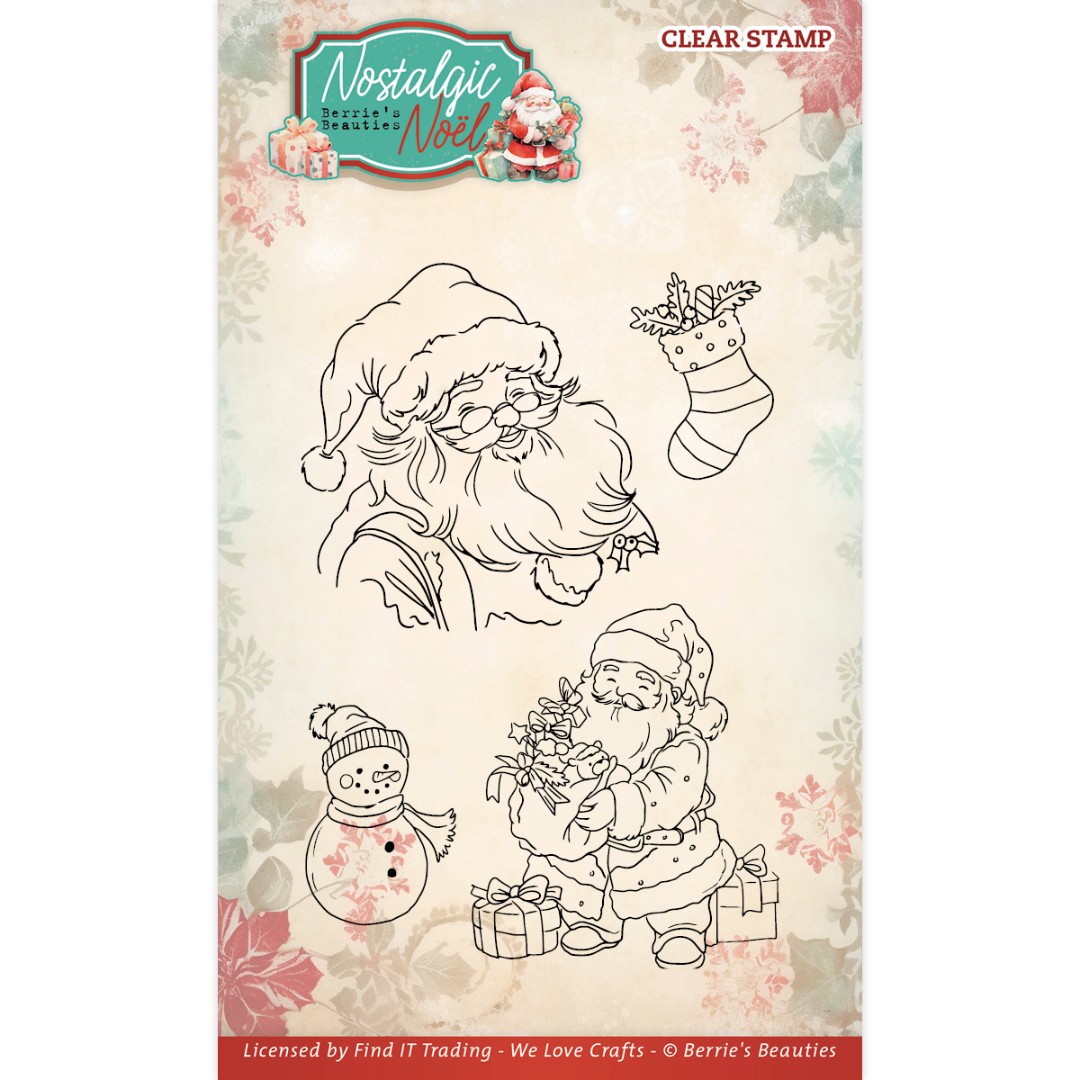 Clear Stamps - Berries Beauties -Nostalgic Noel - Santa Clear Stamps - Berries Beauties -Nostalgic Noel - Santa