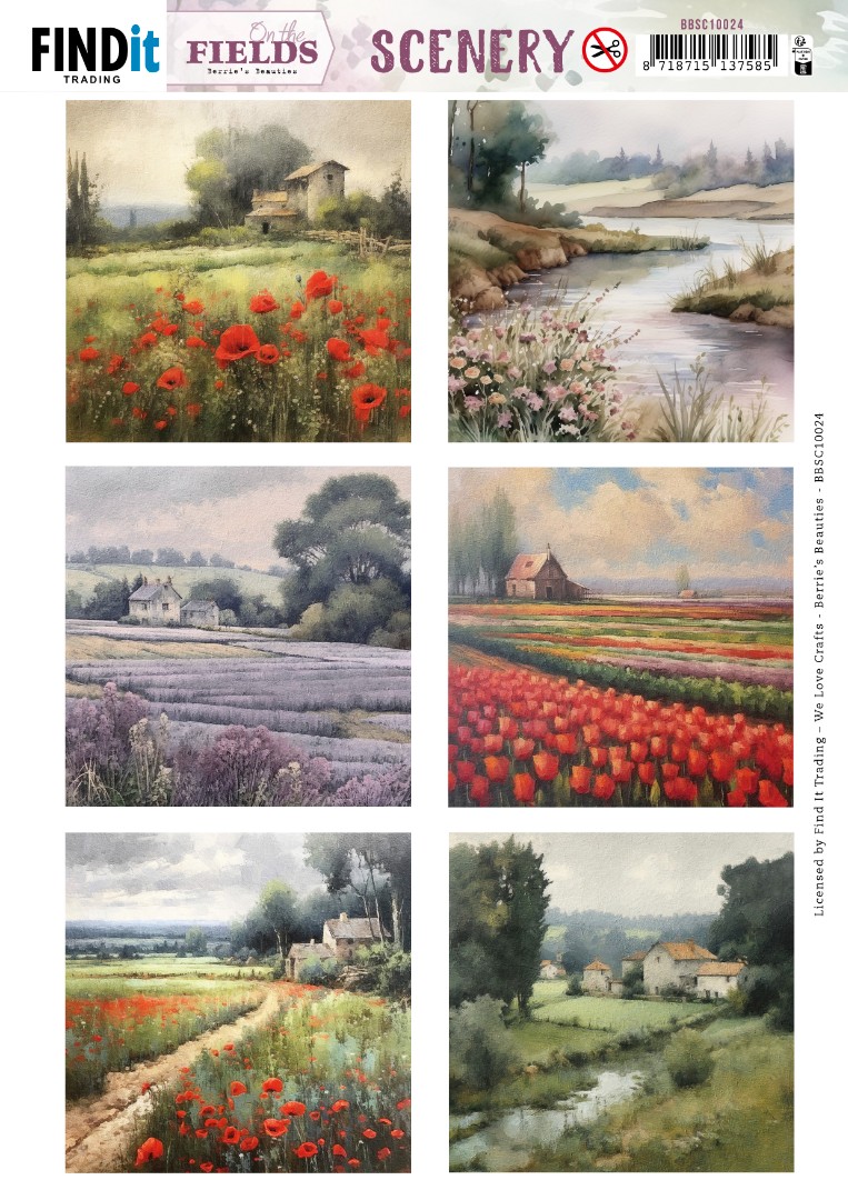 Scenery Push out - Berries Beauties - On the Fields - Square