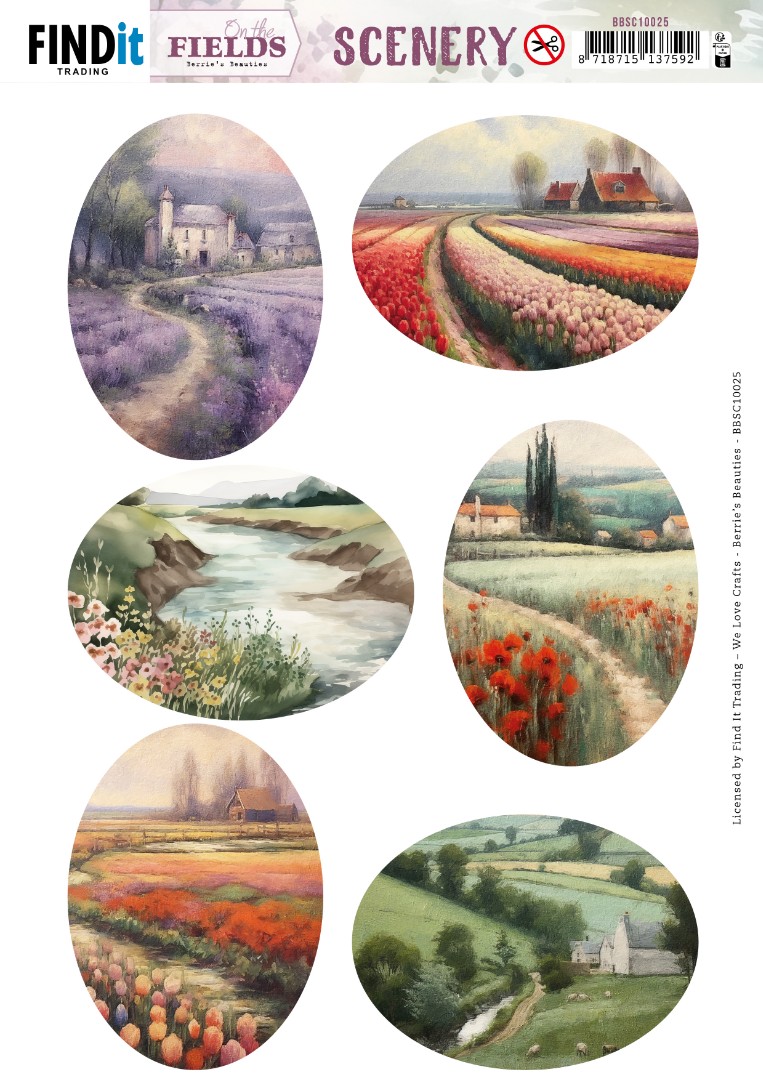 Scenery Push out - Berries Beauties - On the Fields - Oval