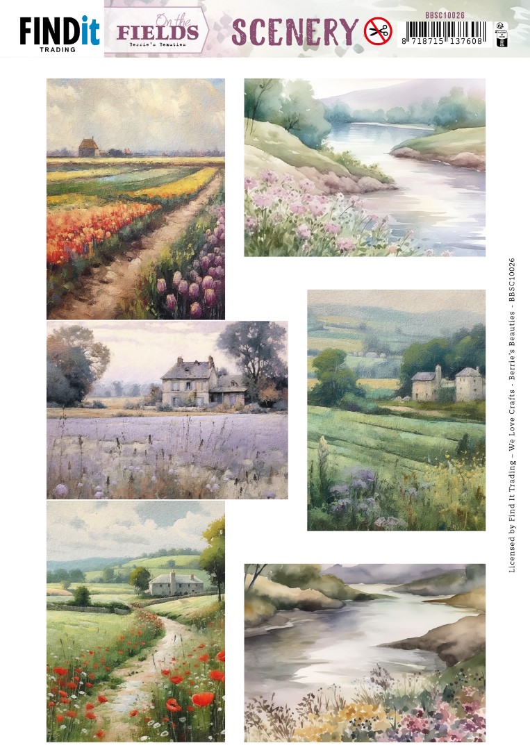 Scenery Push out - Berries Beauties - On the Fields - Rectangle
