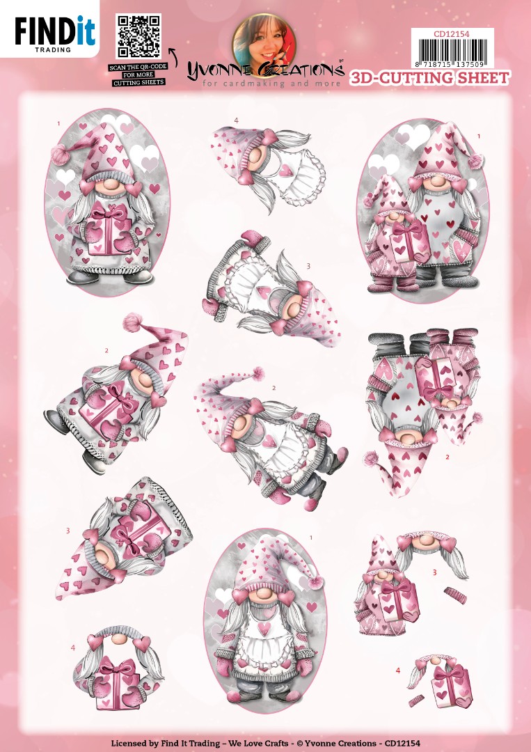 3D Cutting Sheet - Yvonne Creations - Present