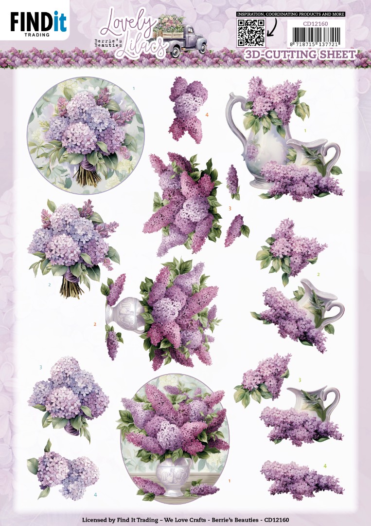 3D Cutting Sheets - Berries Beauties - Lovely Lilacs - Lovely Bouquets 3D Cutting Sheets - Berries Beauties - Lovely Lilacs - Lovely Bouquets