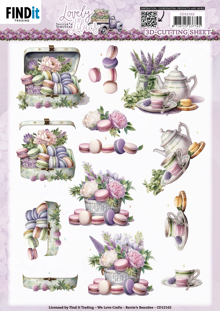 3D Cutting Sheets - Berries Beauties - Lovely Lilacs - Lovely Macarons 3D Cutting Sheets - Berries Beauties - Lovely Lilacs - Lovely Macarons