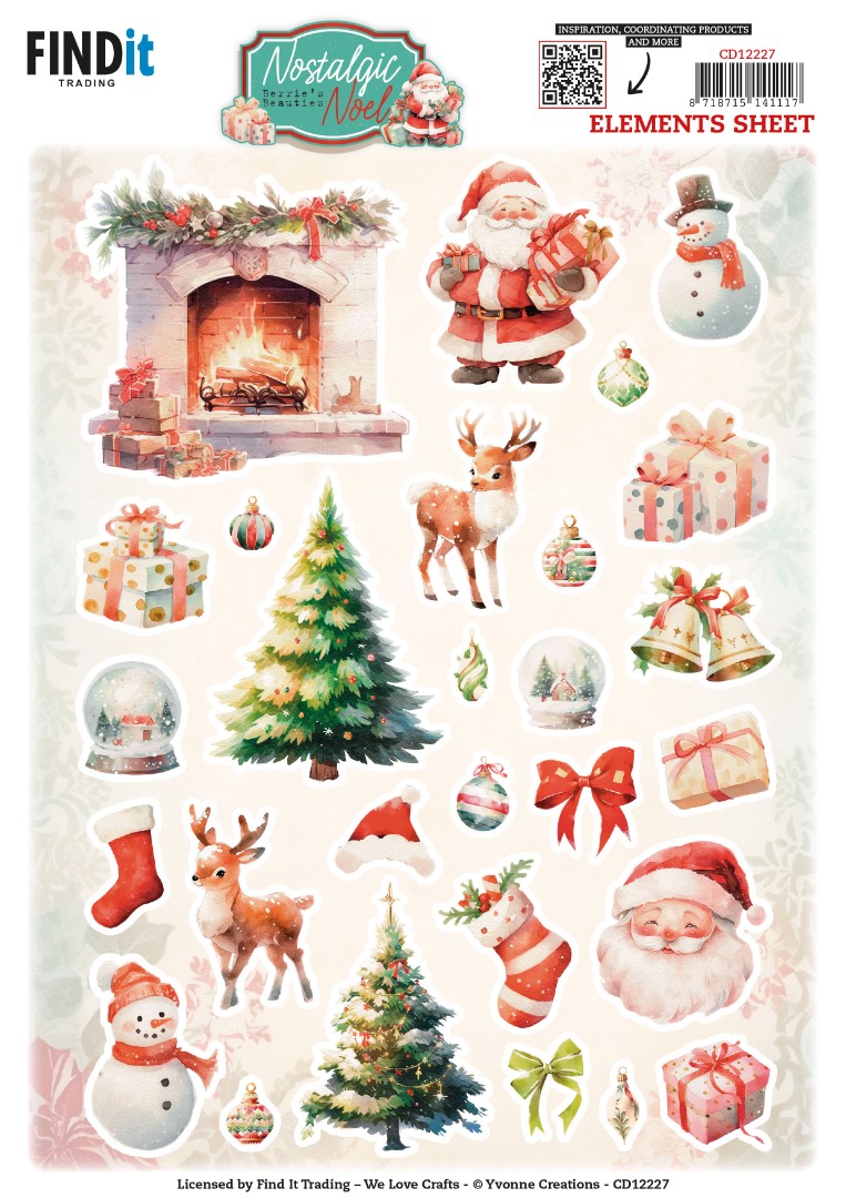 Cutting Sheets - Berries Beauties -Nostalgic Noel - Small Elements