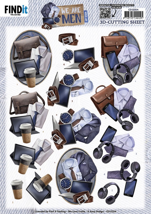 3D Cutting Sheets - Amy Design - We Are Men - Office 3D Cutting Sheets - Amy Design - We Are Men - Office