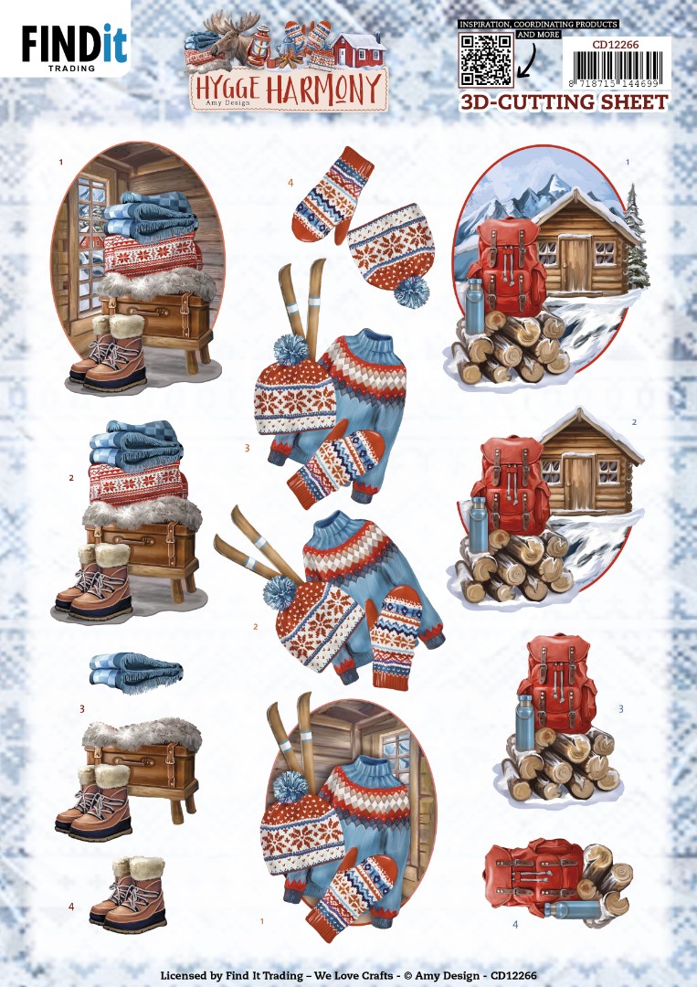 3D Cutting Sheets - Amy Design - Hygge Harmony - Mountain Hut