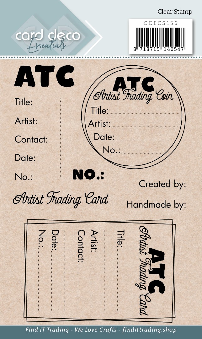 Card Deco Essentials - Clear Stamps - ATC Card Deco Essentials - Clear Stamps - ATC