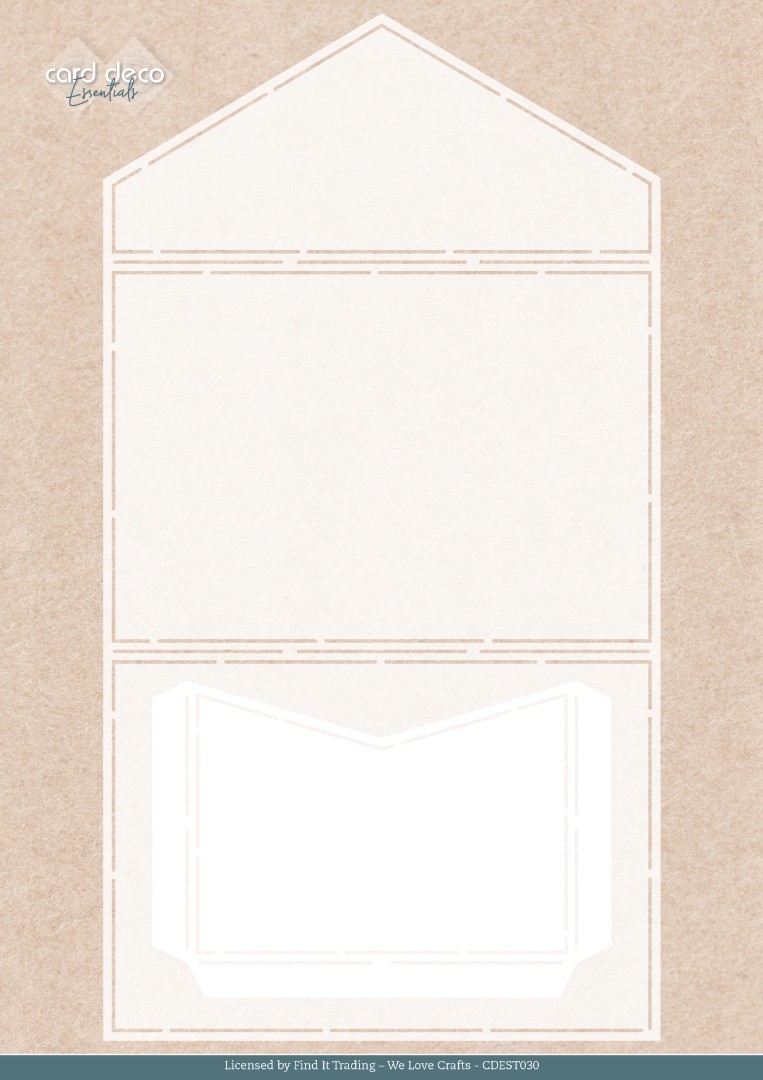 Stencil - Card Deco Essentials - Lemon Breeze - Envelope A4 Stencil - Card Deco Essentials - Lemon Breeze - Envelope A4