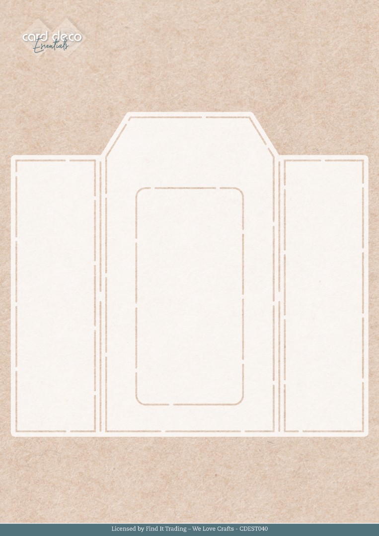 Stencil - Card Deco Essentials - Frosted Gold Label - A4 Stencil - Card Deco Essentials - Frosted Gold Label - A4