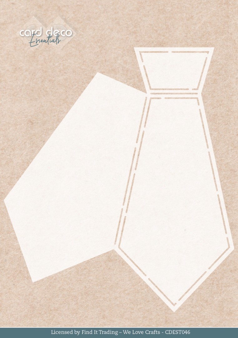 Stencil - Card Deco Essentials - We Are Men - Tie - A5 Stencil - Card Deco Essentials - We Are Men - Tie - A5