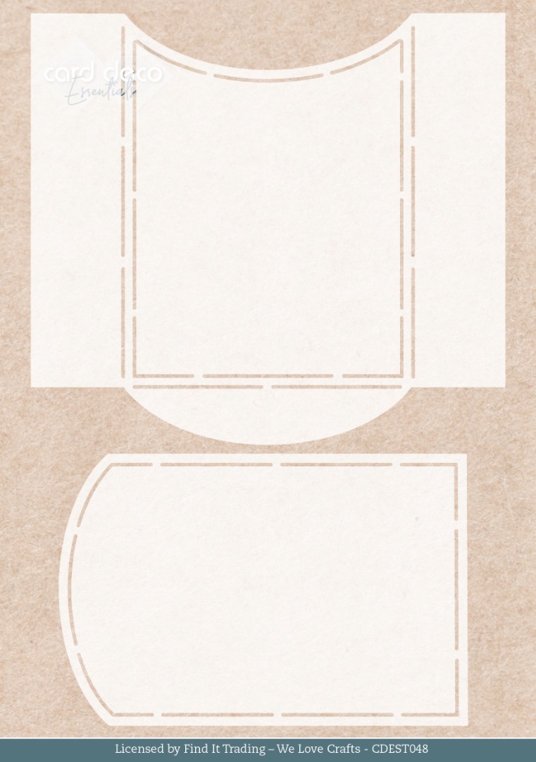 Stencil - Card Deco Essentials - Mystic Winter Pocket - A5 Stencil - Card Deco Essentials - Mystic Winter Pocket - A5
