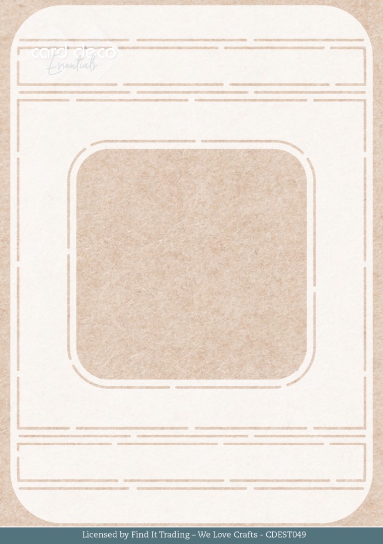 Stencil - Card Deco Essentials - Mystic Winter Window - A5 Stencil - Card Deco Essentials - Mystic Winter Window - A5