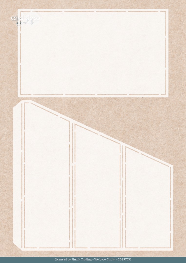 Stencil - Card Deco Essentials - Hygge Harmony - Tryptich - A4 Stencil - Card Deco Essentials - Hygge Harmony - Tryptich - A4