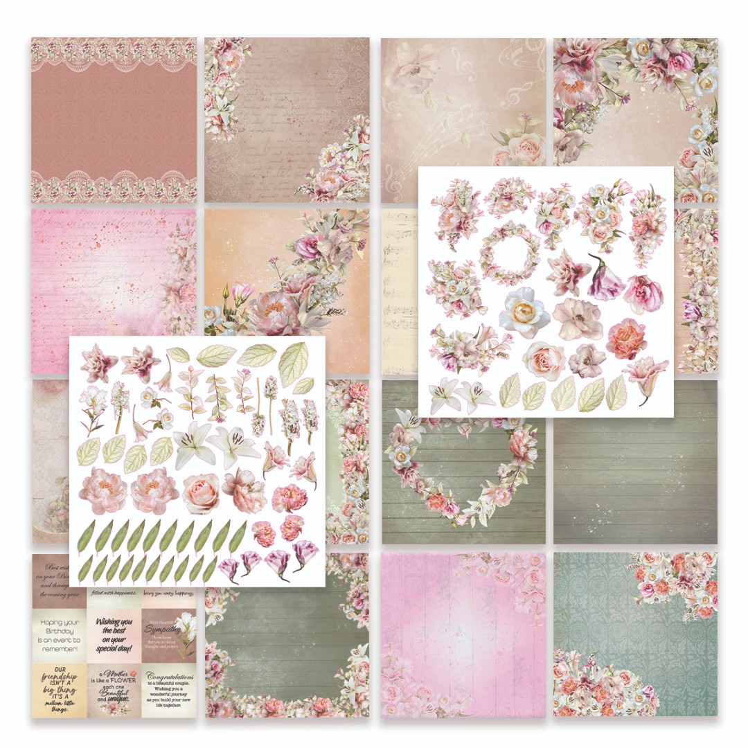 Vintage Tea Collection - Collection Kit 12 x 12 Paper Collection + Ephemera Vintage Tea Collection - Collection Kit 12 x 12 Paper Collection + Ephemera