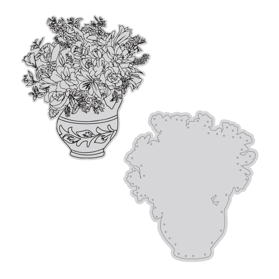 Vintage Tea Collection - Stamp and Die - Bouquet Vintage Tea Collection - Stamp and Die - Bouquet