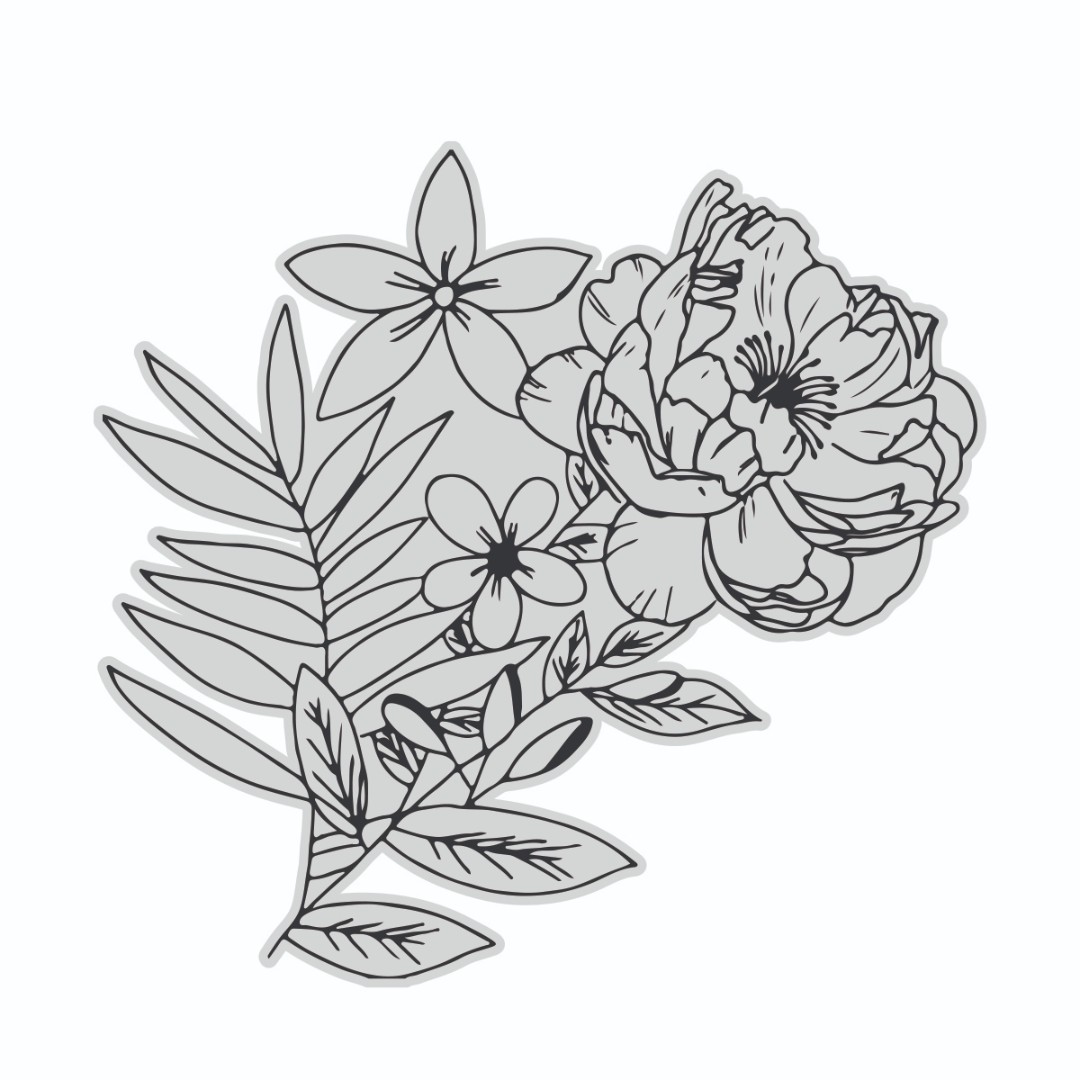 Vintage Tea Collection - Stamp - Rose 2 Vintage Tea Collection - Stamp - Rose 2