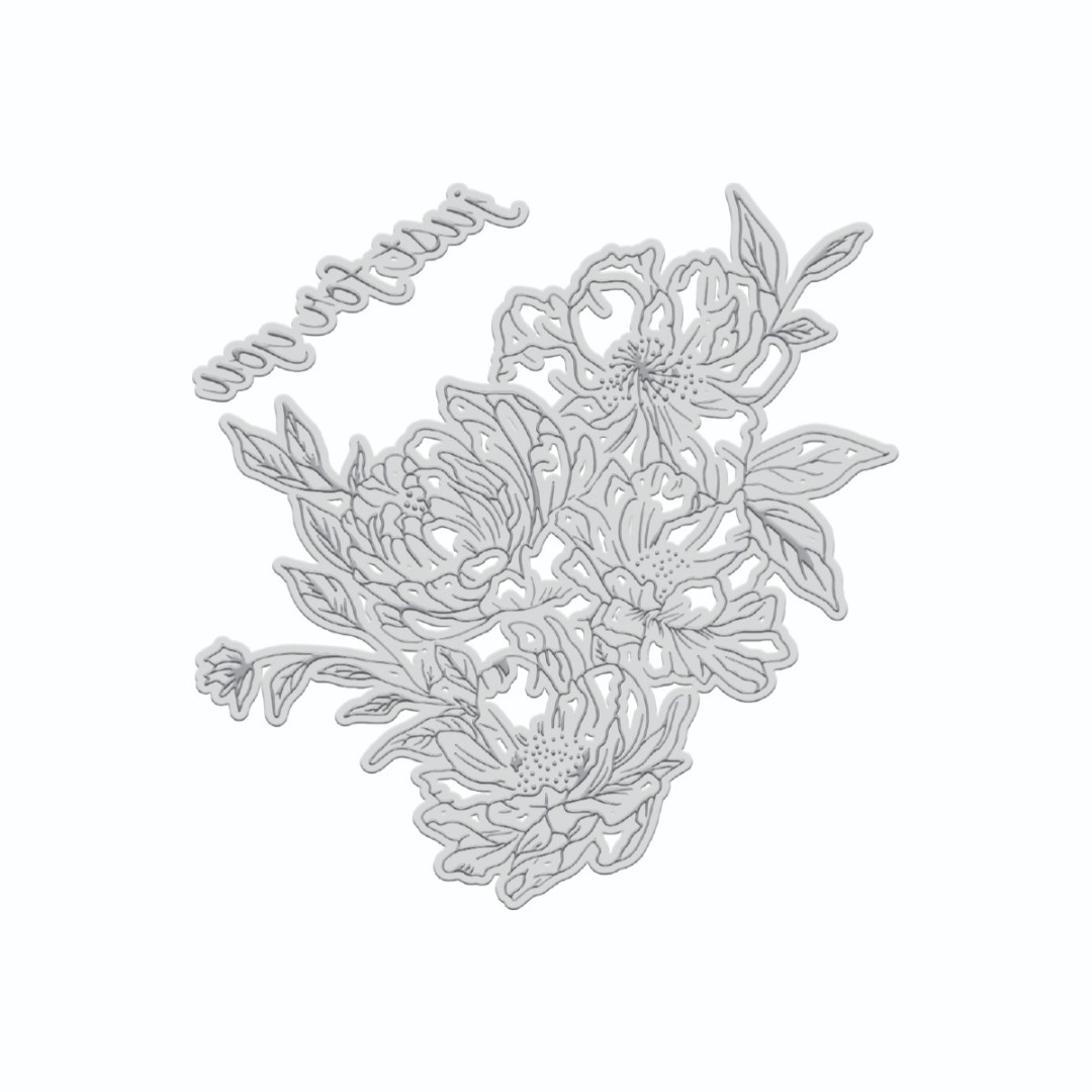 GoLetterPress Impression Stamp - Stamp 3 - Just for You Floral GoLetterPress Impression Stamp - Stamp 3 - Just for You Floral