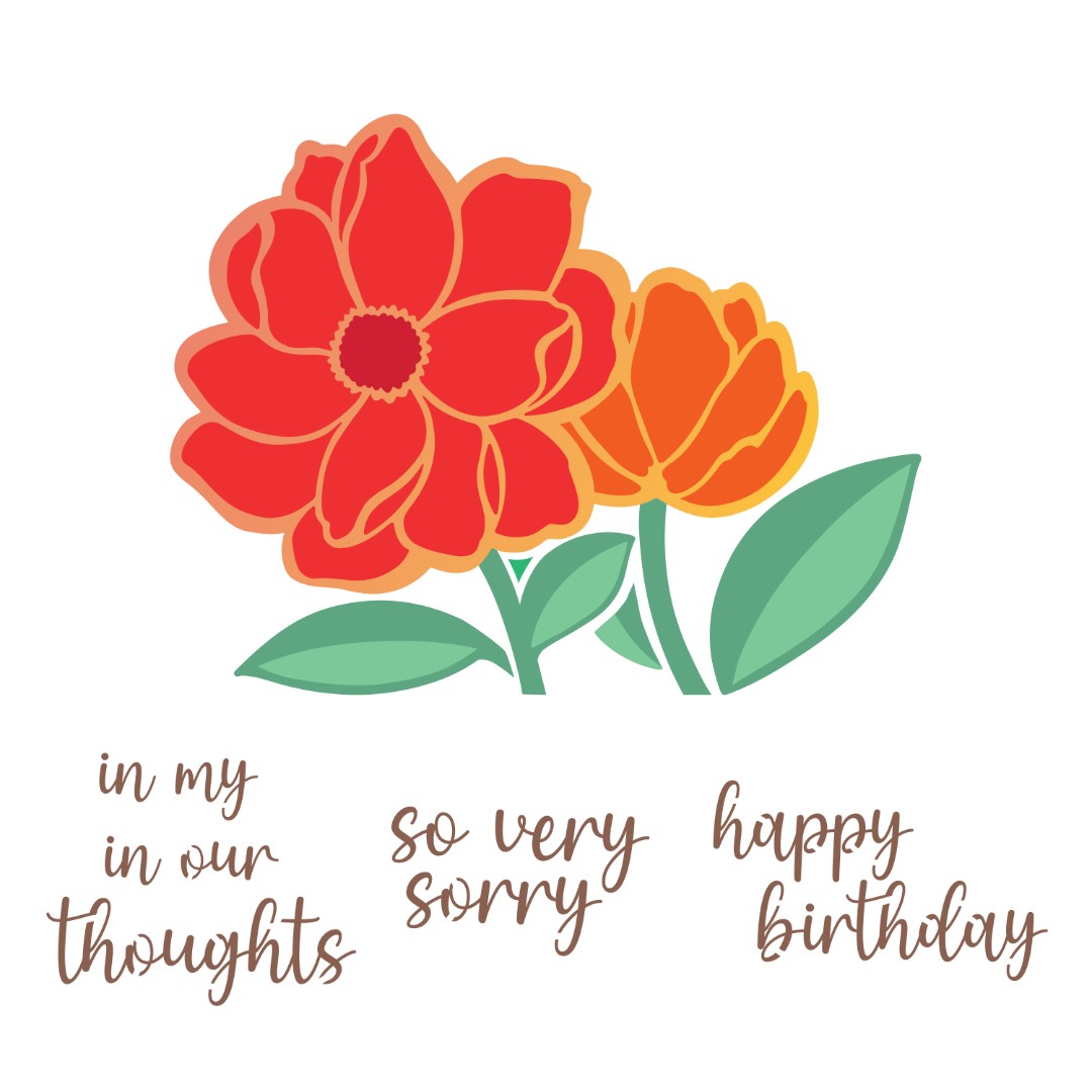 Gorgeous Dahlia Stencil Set 4pc Gorgeous Dahlia Stencil Set 4pc