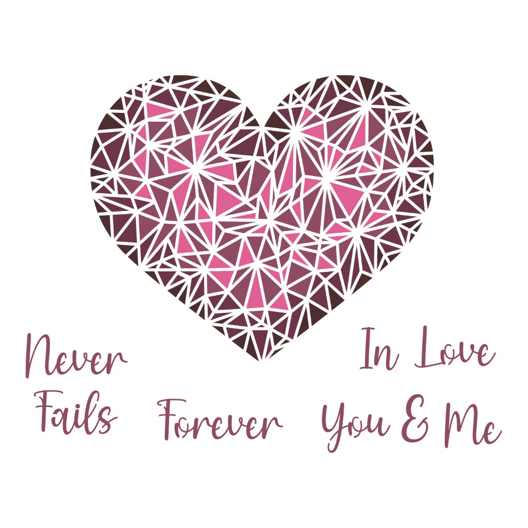 Geometric Heart Stencil Set 4pc Geometric Heart Stencil Set 4pc