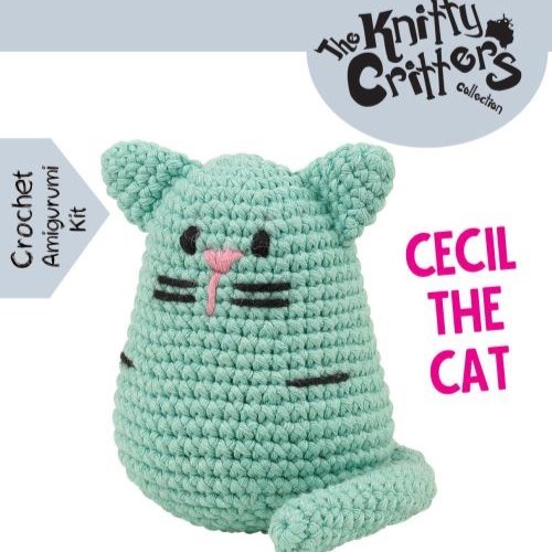 Crochet Kit - Pouch Pals - Cecil The Cat Crochet Kit - Pouch Pals - Cecil The Cat