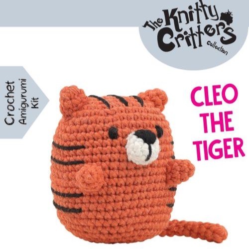Crochet Kit - Pouch Pals - Cleo The Tiger Crochet Kit - Pouch Pals - Cleo The Tiger