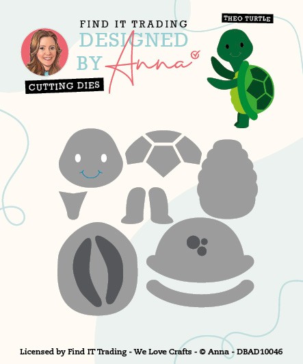 Designed by Anna - Mix and Match Cutting Dies - Theo Turtle