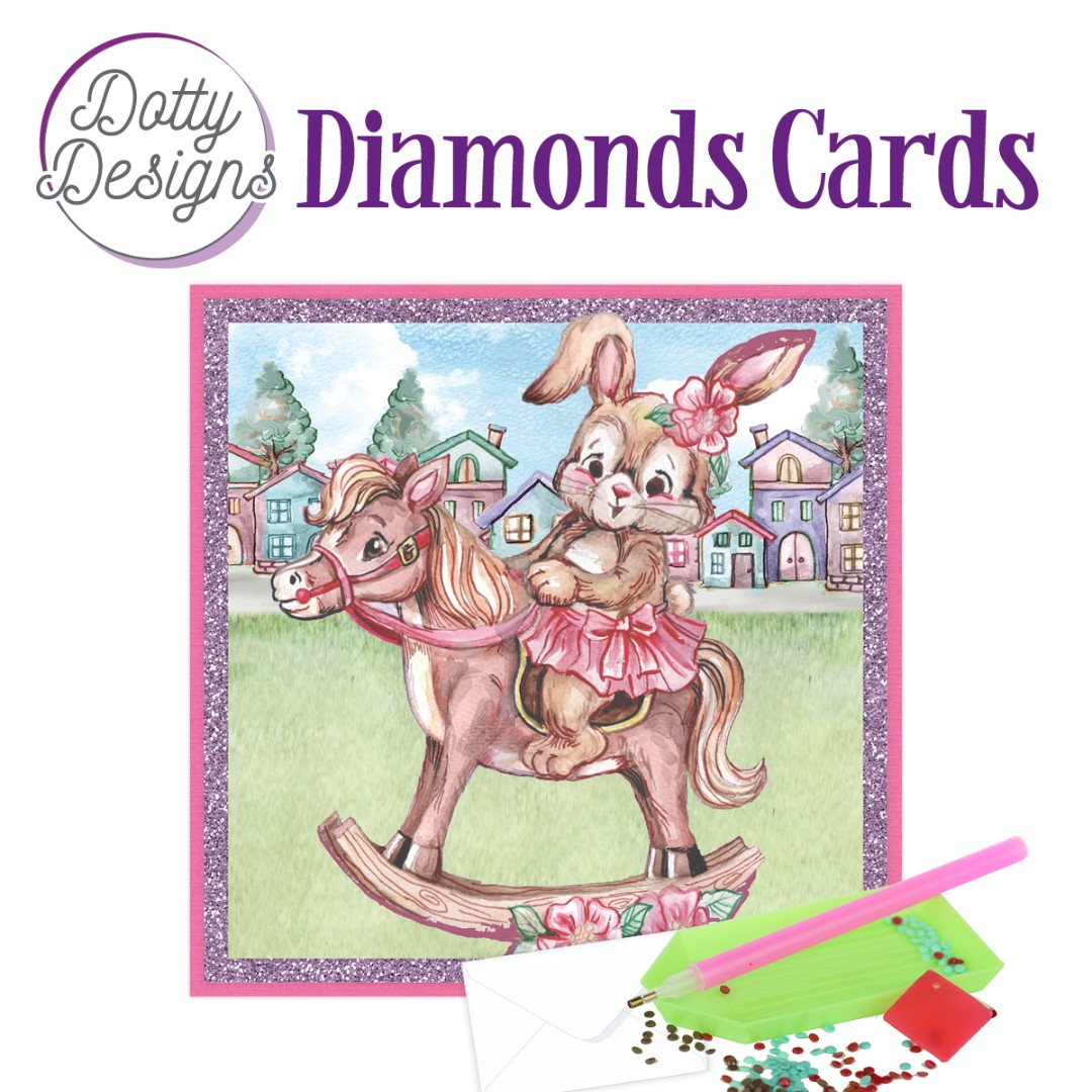 Dotty Designs Diamond Cards - Rocking Horse Dotty Designs Diamond Cards - Rocking Horse