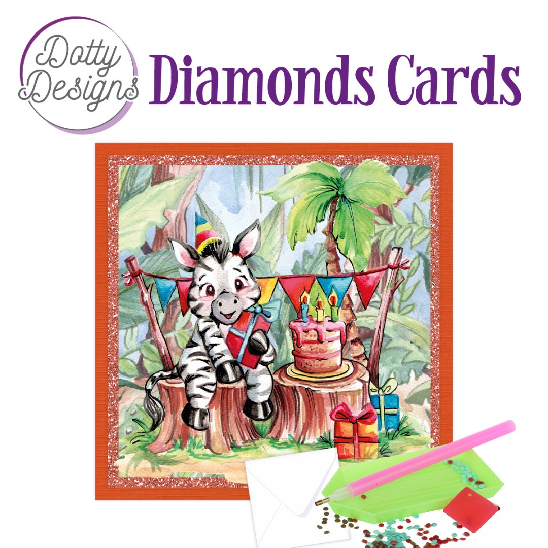 Dotty Designs Diamond Cards - Zebra Party Dotty Designs Diamond Cards - Zebra Party