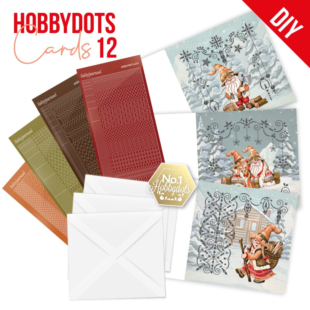 Hobbydots Cards 12 - Gnomes Hobbydots Cards 12 - Gnomes